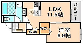 レガーミ・F  ｜ 兵庫県伊丹市堀池1丁目（賃貸アパート1LDK・1階・44.17㎡） その2