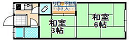 小西文化 2Kの間取図画像