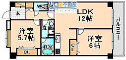 ひよどり 2LDKの間取図画像