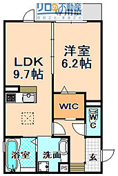 プライムコート 1LDKの間取図画像