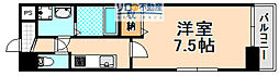 華Precious新伊丹 1Kの間取図画像