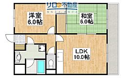 エミネンス丸の内B 2LDKの間取図画像