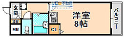 ウエストヒルズFUJIWO 1Kの間取図画像