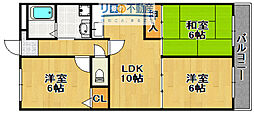 エル長春園 3LDKの間取図画像