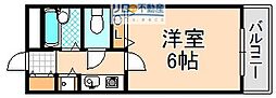 リエス伊丹駅前 1Kの間取図画像