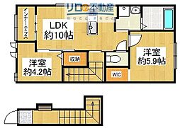 ルミナスコート3 2LDKの間取図画像