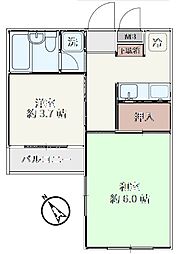 間取図画像 2K