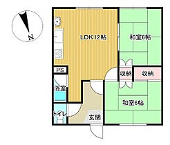 ハイツかねよしＢ G ｜ 北海道滝川市泉町２丁目3-32（賃貸アパート2LDK・2階・48.60㎡） その2