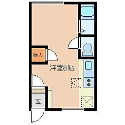 オリス赤平 ワンルームの間取図画像