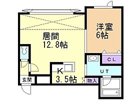 ワイステラ 201 ｜ 北海道芦別市北一条東２丁目（賃貸アパート1LDK・2階・50.54㎡） その2