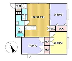 MS.ラメール 3LDKの間取図画像