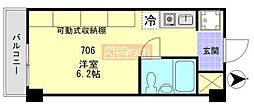 ヒルズ駒場東大前 ワンルームの間取図画像