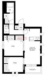 PRIMO下北沢 1LDKの間取図画像
