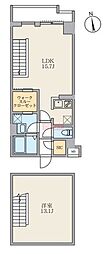 S-RESIDENCE駒場東大前 1LDKの間取図画像