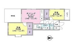 ノア・豪徳寺 1LDKの間取図画像