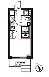 ASTILE代々木公園 ワンルームの間取図画像