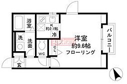 リラ下北沢 1Kの間取図画像