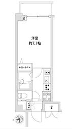 Verona池袋本町Lusso 1Kの間取図画像