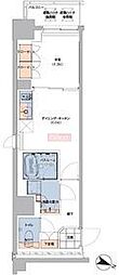 ボヌールステージ笹塚 1DKの間取図画像