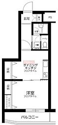 JLBグランエクリュ松濤 1DKの間取図画像