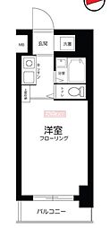 スカイコート下高井戸 1Kの間取図画像