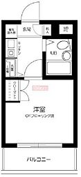 ソアール永福町 1Kの間取図画像