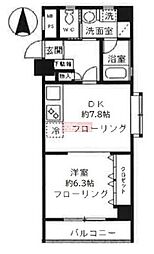 パディ初台 1DKの間取図画像