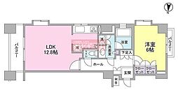 プロスペクトグラーサ広尾 1LDKの間取図画像