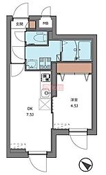 thetogoshiginza 1DKの間取図画像