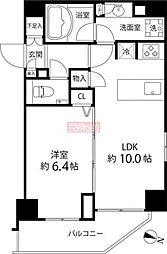 麻布十番レジデンス 1LDKの間取図画像
