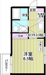 ピュア氷川台二番館 1Kの間取図画像