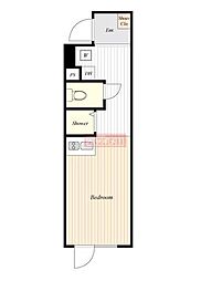 HW.HILLS2 ワンルームの間取図画像