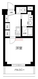 コーポ中里 1Kの間取図画像