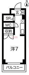 イントランス梅丘ヒルズ ワンルームの間取図画像