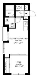 プリジェ池袋 1LDKの間取図画像