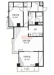 コートウイスタリア 2LDKの間取図画像