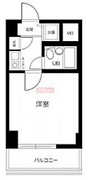 ストークプラザ武蔵小山 1Kの間取図画像