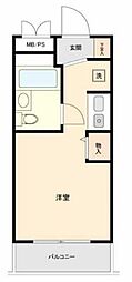 カテリーナ笹塚 ワンルームの間取図画像