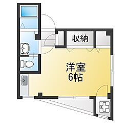 ハイツ・エムエス ワンルームの間取図画像