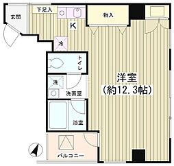 TKR神田多町 1Kの間取図画像