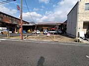 建築条件なし土地。　膳所　幹線道路沿いに面す、店舗、住宅用地にいかがでしょうか。