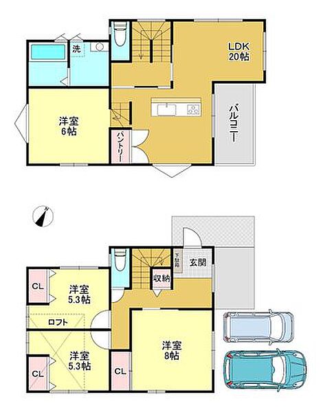 間取りを拡大表示