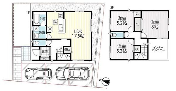 間取りを拡大表示