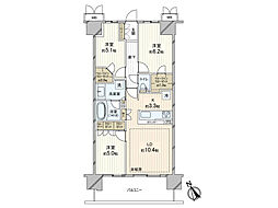 カサーレ青梅末広町 3LDKの間取図画像