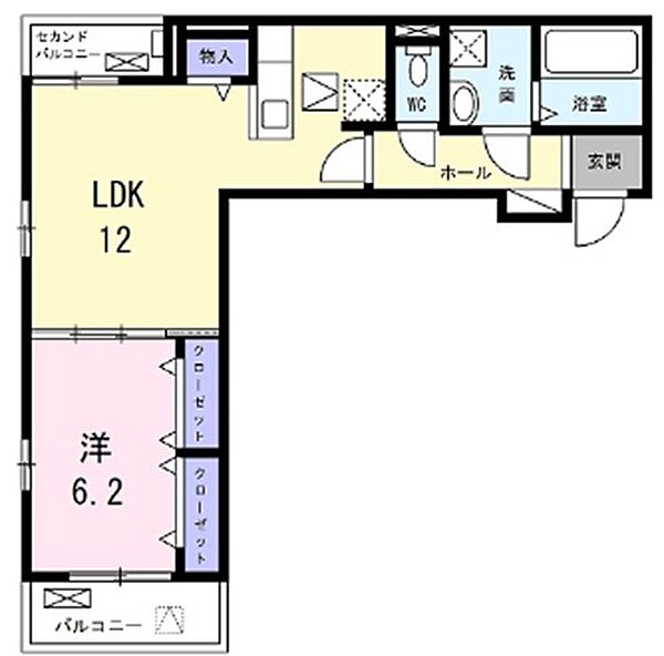 Heal court K.N. 303｜京都府京都市南区吉祥院西浦町(賃貸アパート1LDK・3階・45.80㎡)の写真 その2