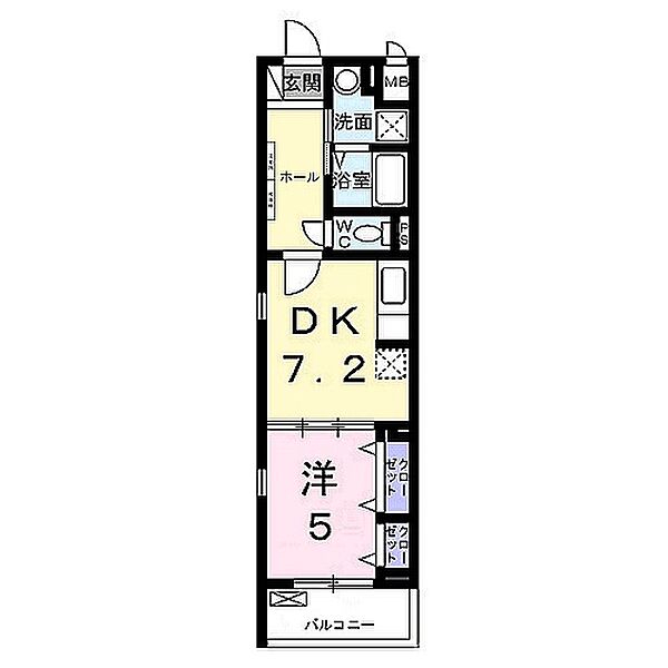 エムアイヒルズ 105｜京都府京都市伏見区竹田北三ツ杭町(賃貸マンション1DK・1階・35.17㎡)の写真 その2