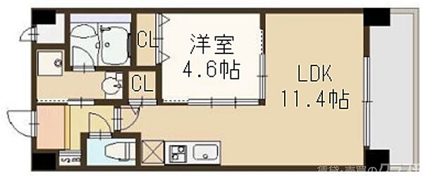 みつまめ京都朱雀 2402｜京都府京都市中京区西ノ京小倉町(賃貸マンション1LDK・4階・38.38㎡)の写真 その2