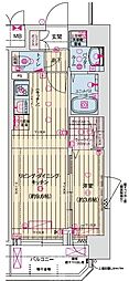 京都市南区東九条南石田町マンション 1LDKの間取図画像