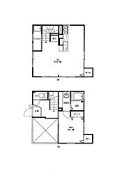 川端五条貸家 2階1LDKの間取り