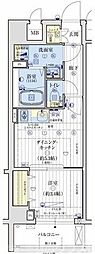 LW京都桜邸 1DKの間取図画像